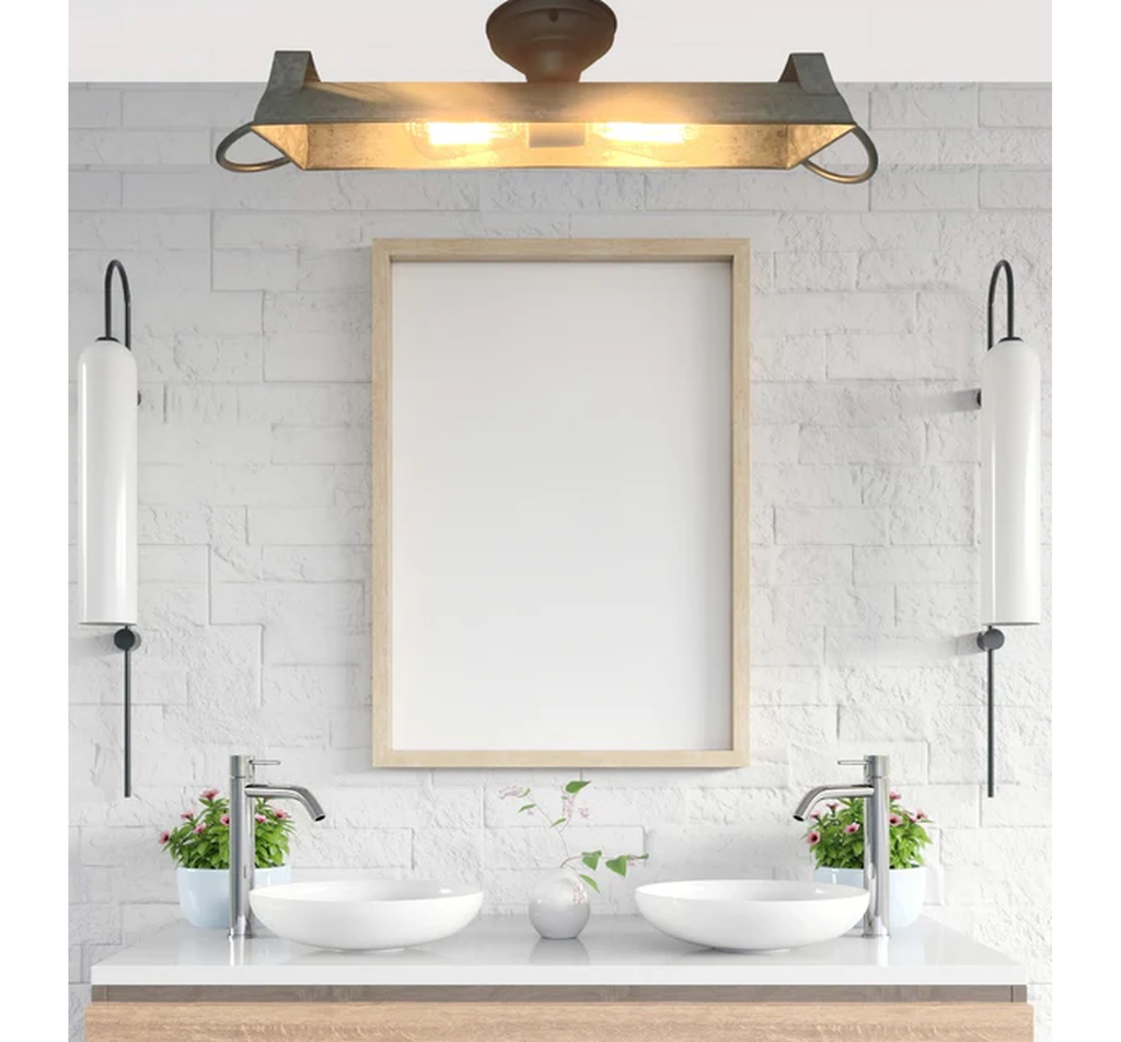 GALVANIZED DOME Ceiling Light Fixture (3 sizes)