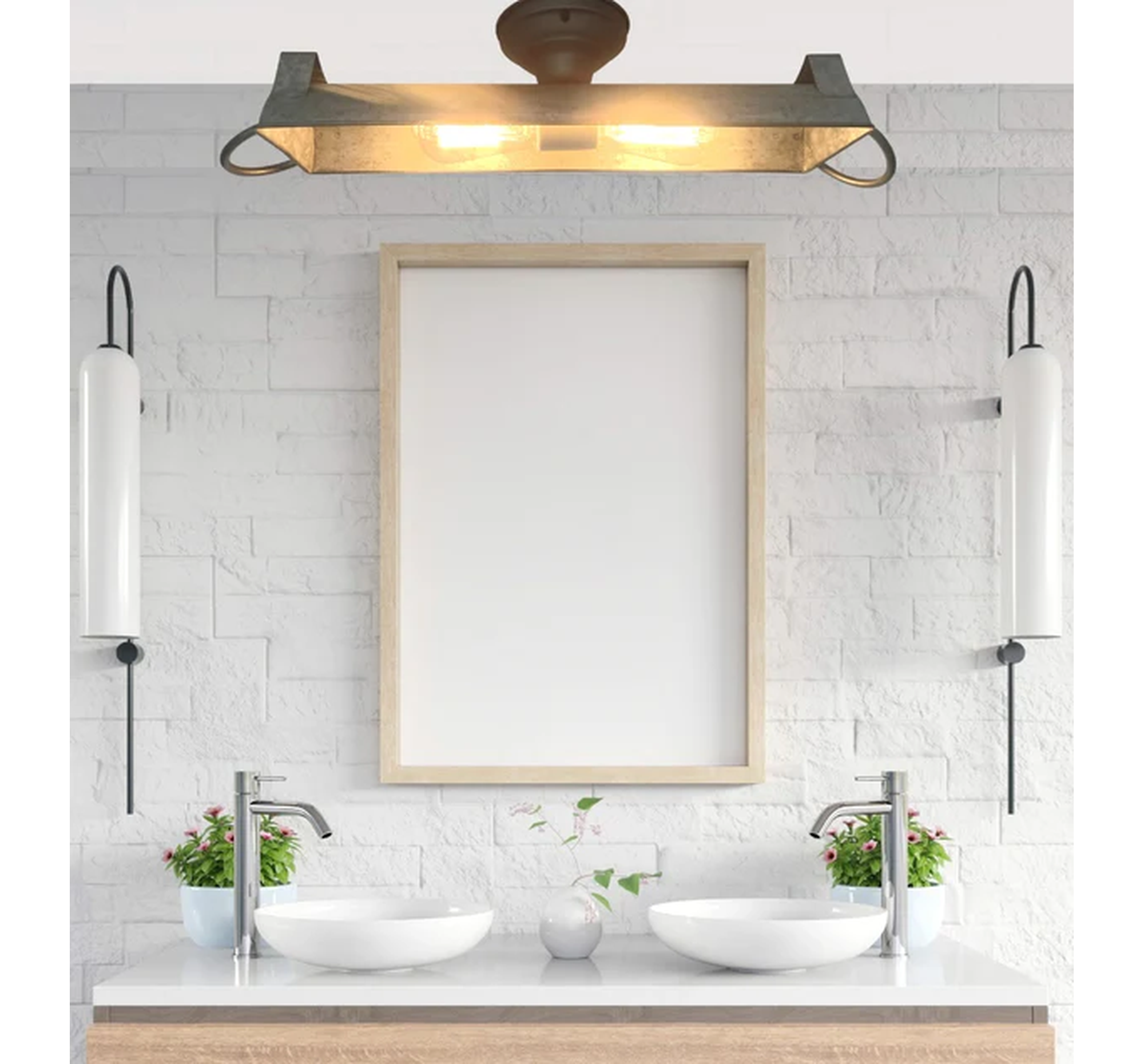 GALVANIZED DOME Ceiling Light Fixture (3 sizes)