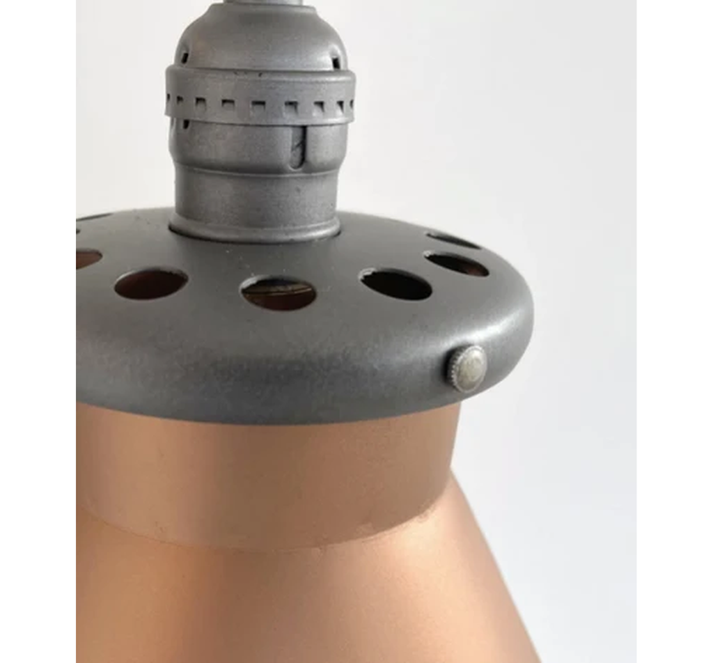 Rustic COPPER Farmhouse MILK CAN Barn Pendant Light Fixture