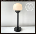 Small Schoolhouse Milk Glass Tall Table Lamp