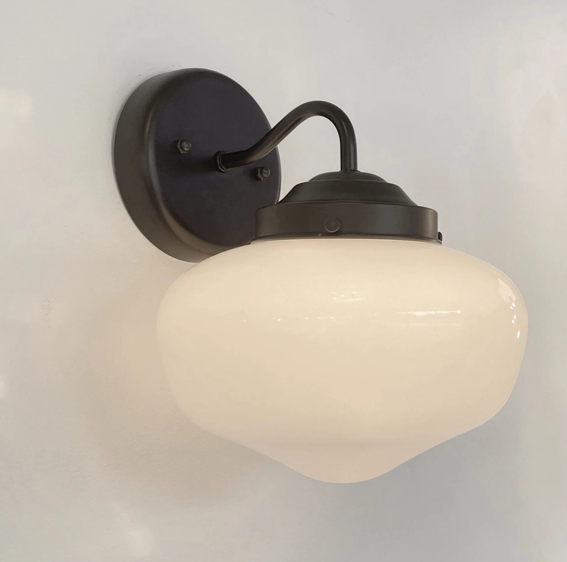 Modern Schoolhouse Sconce |8"| Wall Light