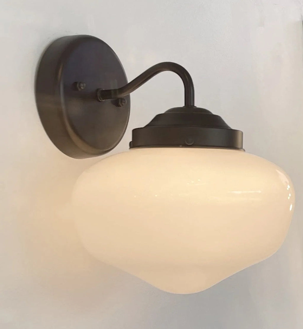Modern Schoolhouse Sconce |8"| Wall Light