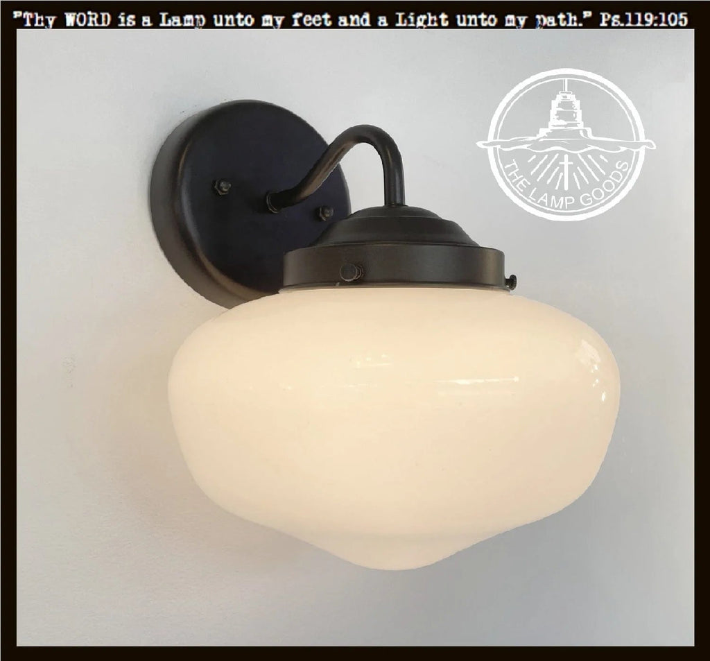 Modern Schoolhouse Sconce |8"| Wall Light