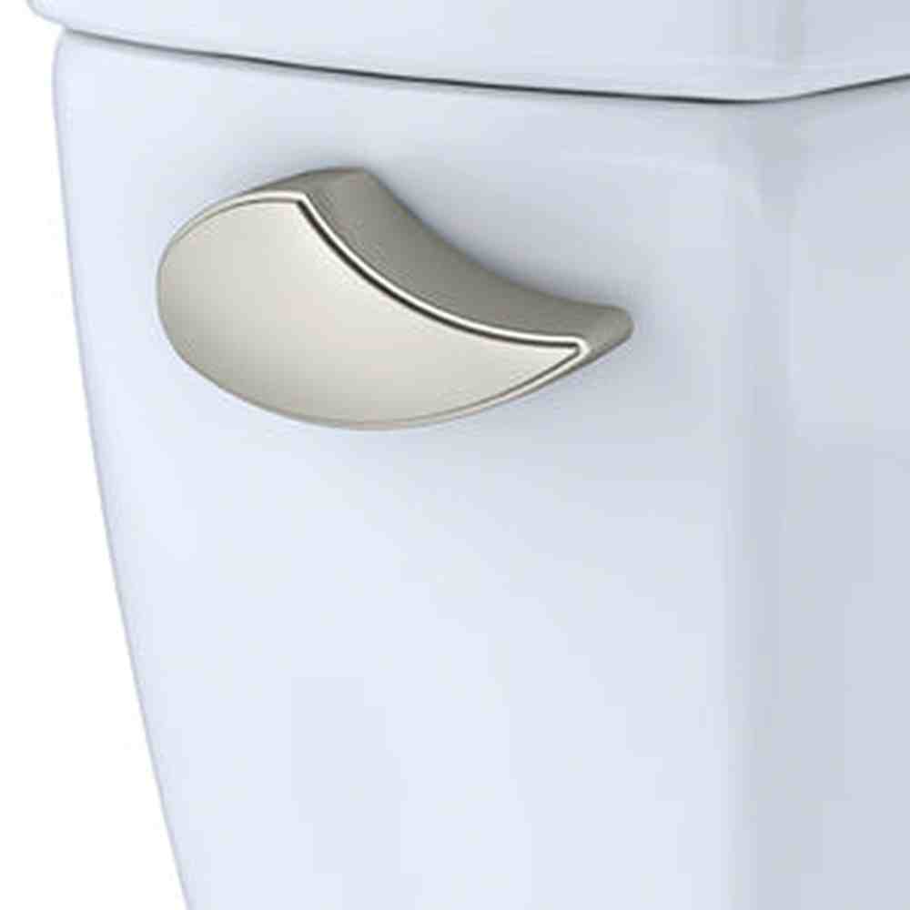 TOTO CST776CEG#01 Drake Two-Piece Elongated Toilet with CeFiONtect and 1.28 GPF Tornado Flush, Cotton White