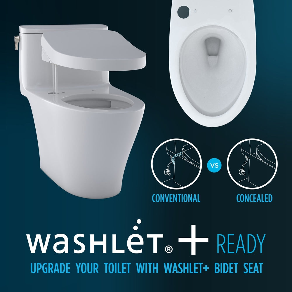 TOTO Drake Two-Piece 1.28 GPF Toilet with SoftClose Seat, Washlet+ Ready MS776124CEFG#01