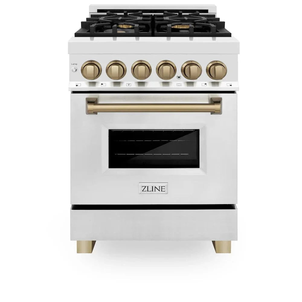 ZLINE 24" Autograph Dual Fuel Range, Stainless, RAZ-24-CB