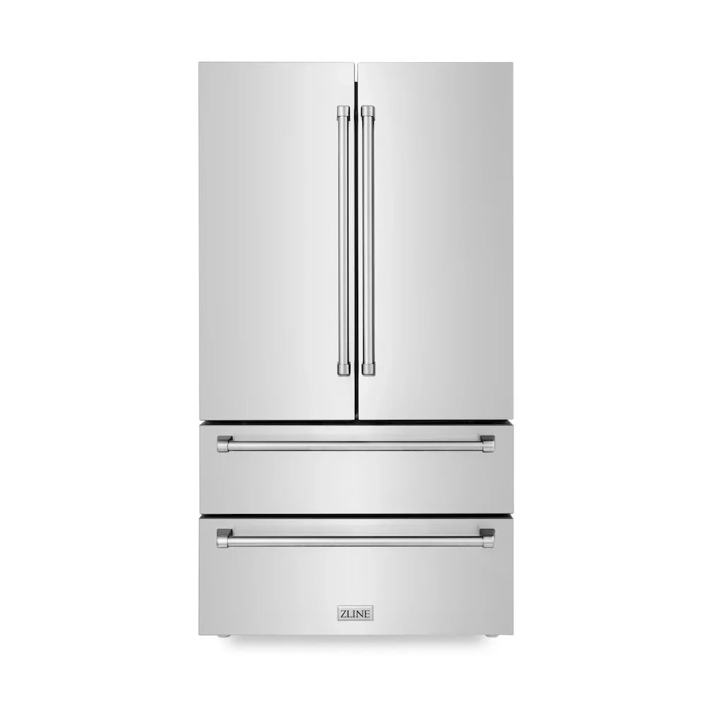 ZLINE Kitchen Package Refrigerator, Rangetop, Rangehood, Wall Oven, 4KPR-RTRH30-AWS