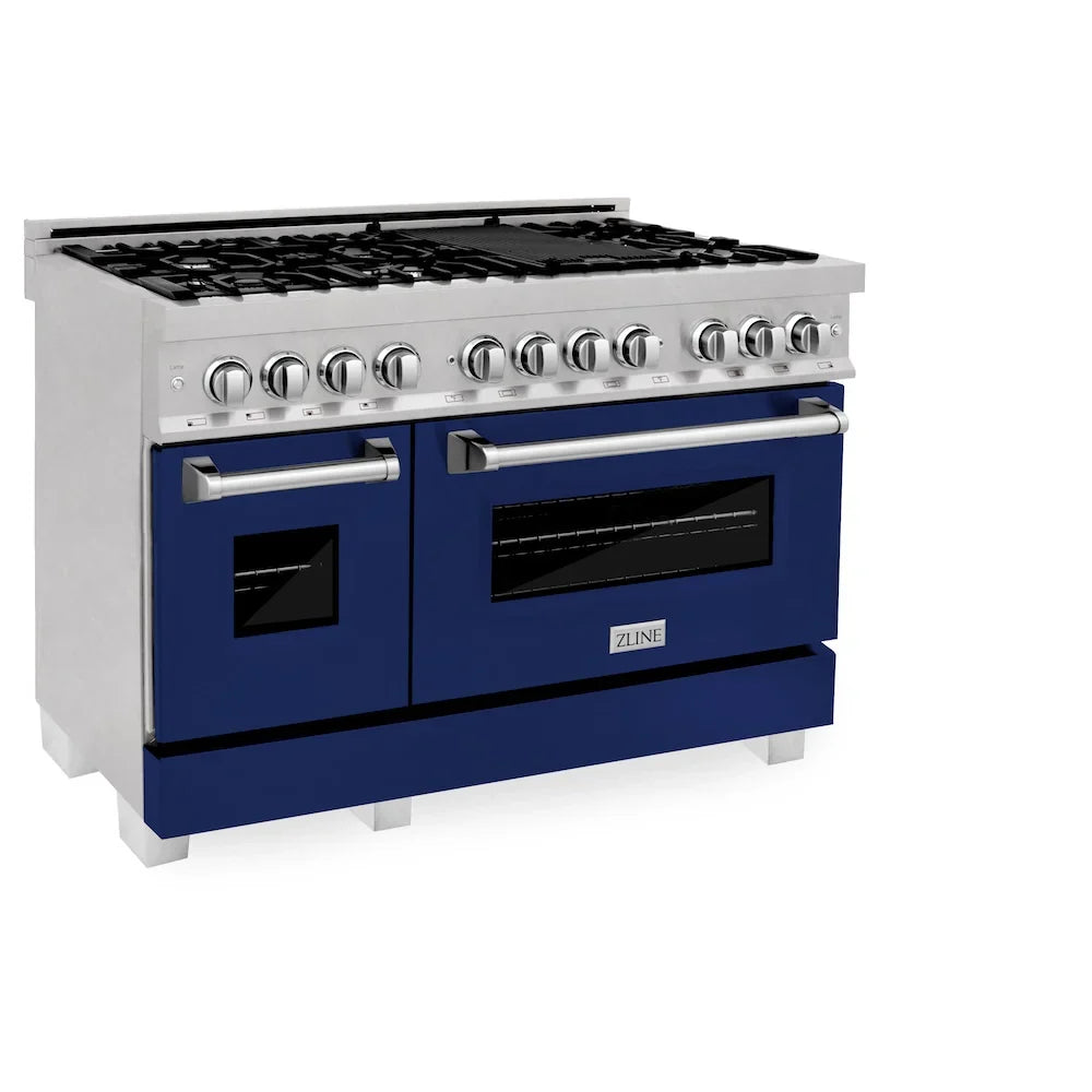 ZLINE 48" Bundle Range RAS-BG-48 & Range Hood 8654BG-48, 2KP-RASBGRH48
