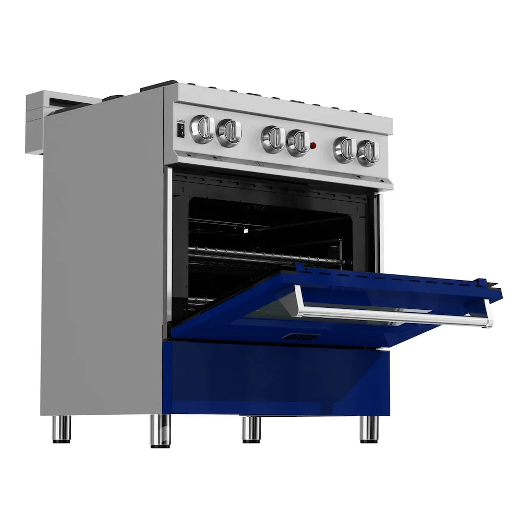 ZLINE 30" Bundle Range RAS-BG-30 & Range Hood 8654BG-30, 2KP-RASBGRH30