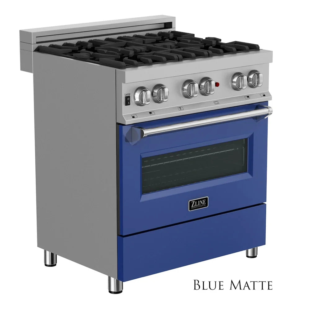 ZLINE 30" Bundle Range RAS-BM-30 & Range Hood 8654BM-30, 2KP-RASBMRH30