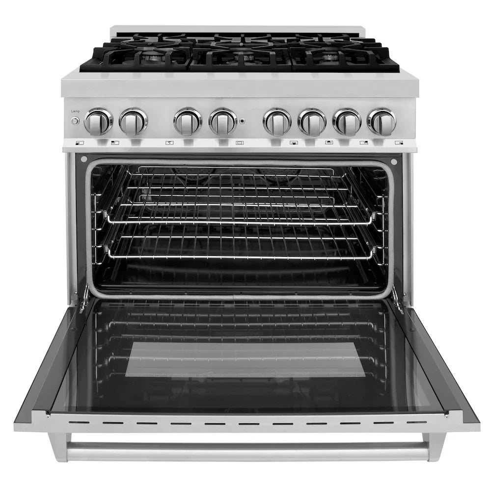 ZLINE 36" Bundle Range RA-SN-36 & Range Hood KB-36, 2KP-RASNRH36