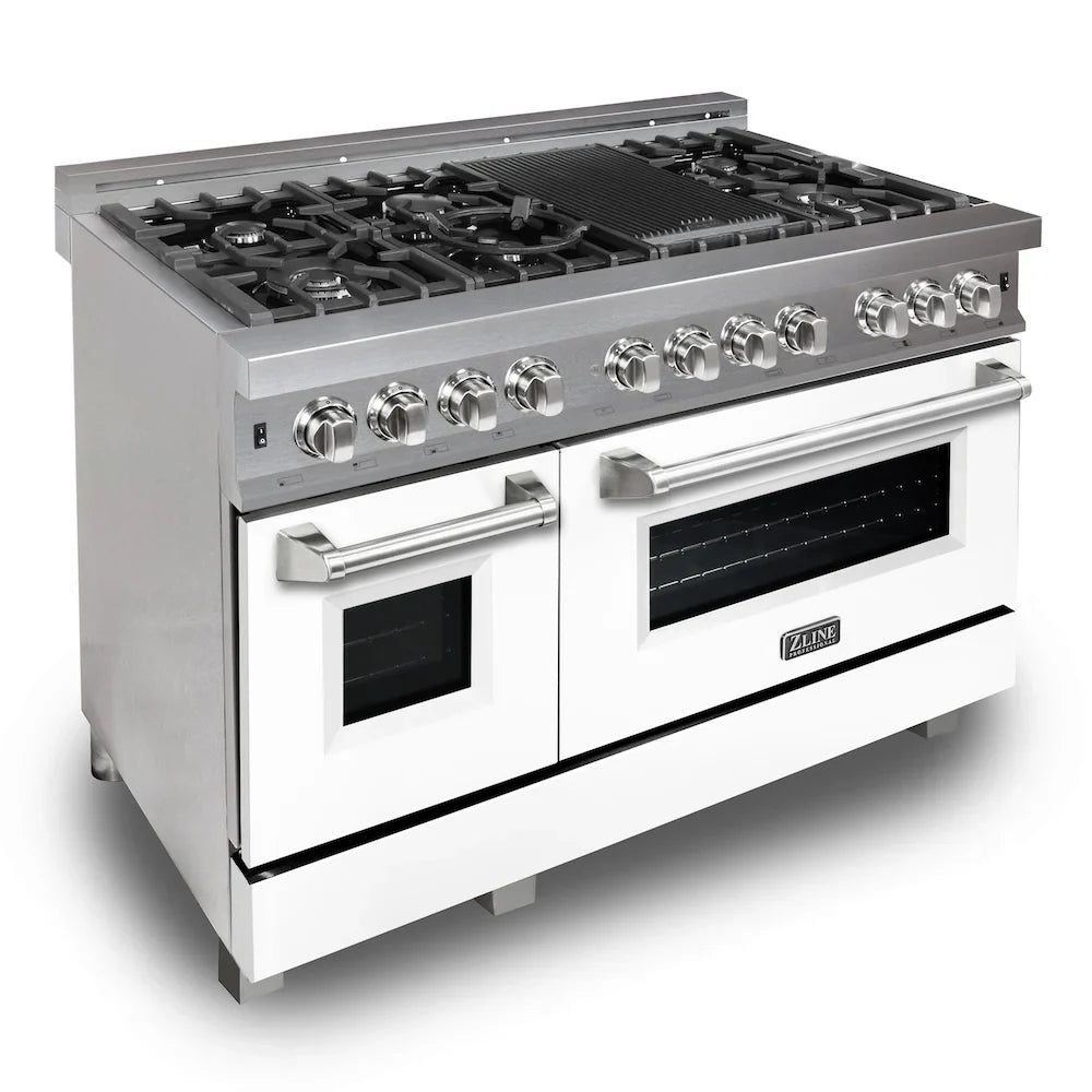 ZLINE 48" Bundle Range RAS-WM-48 & Range Hood 8654WM-48, 2KP-RASWMRH48