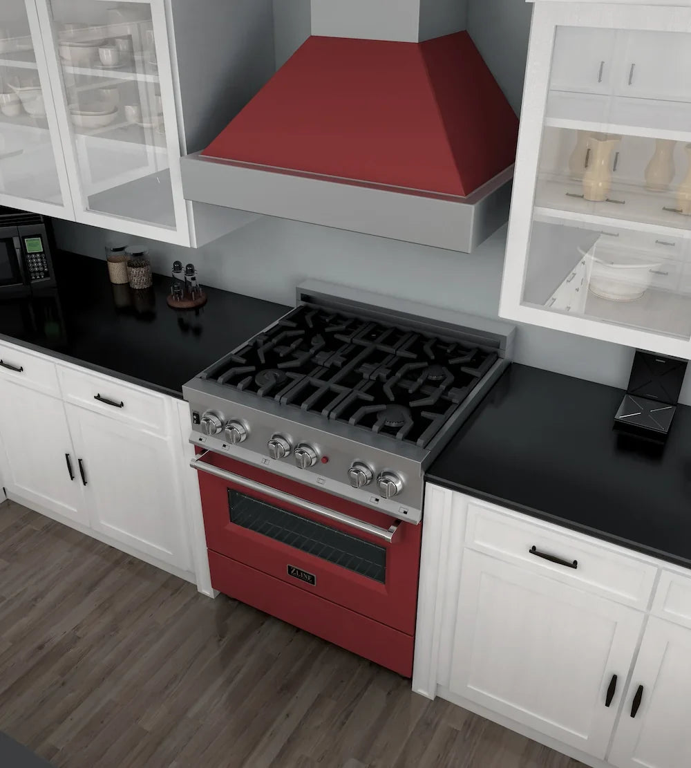 ZLINE 30" Bundle Range RAS-RM-30 & Range Hood 8654RM-30, 2KP-RASRMRH30
