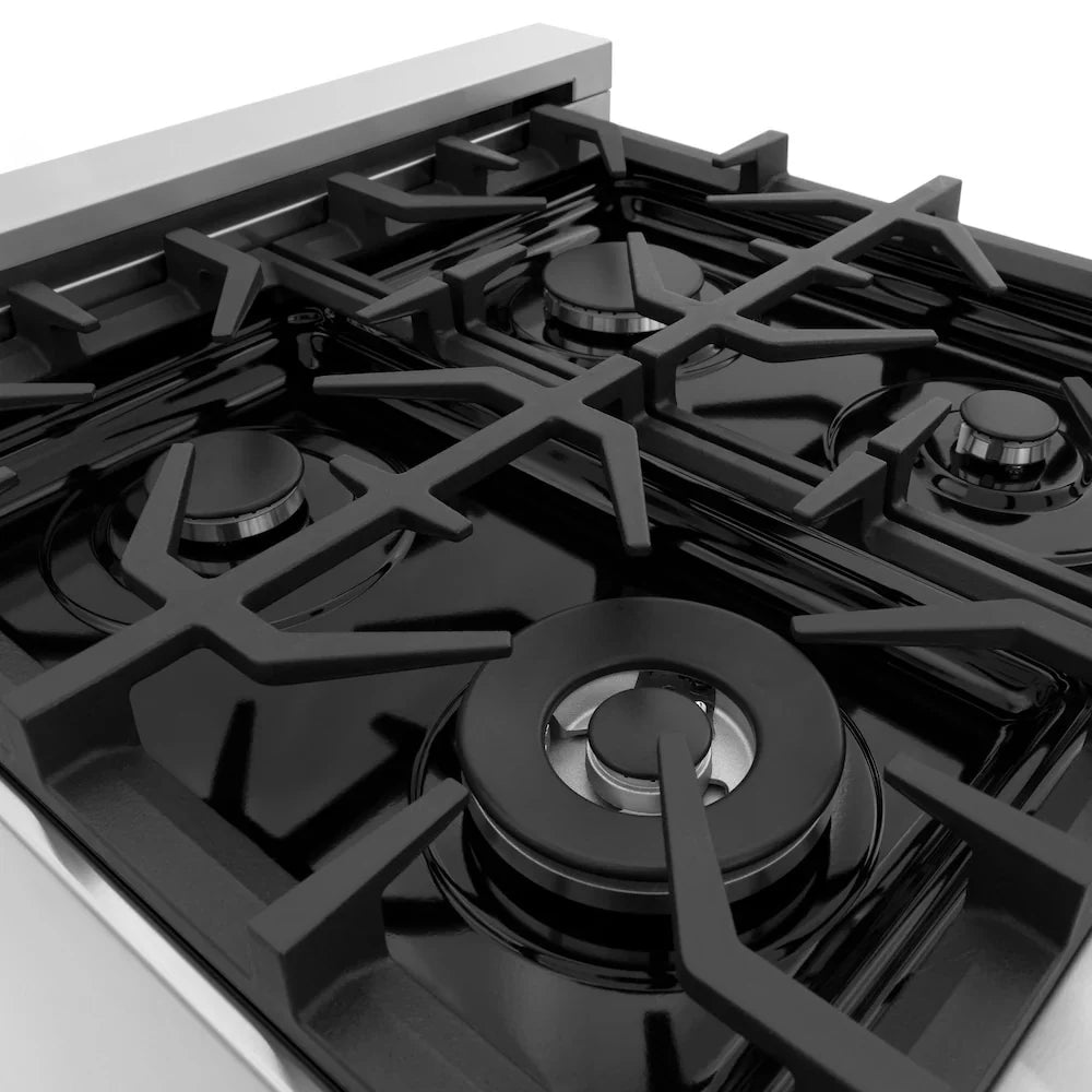 ZLINE 30" Bundle Range RA-BLM-30 &  Wall Range Hood KB-30, 2KP-RABLMRH30