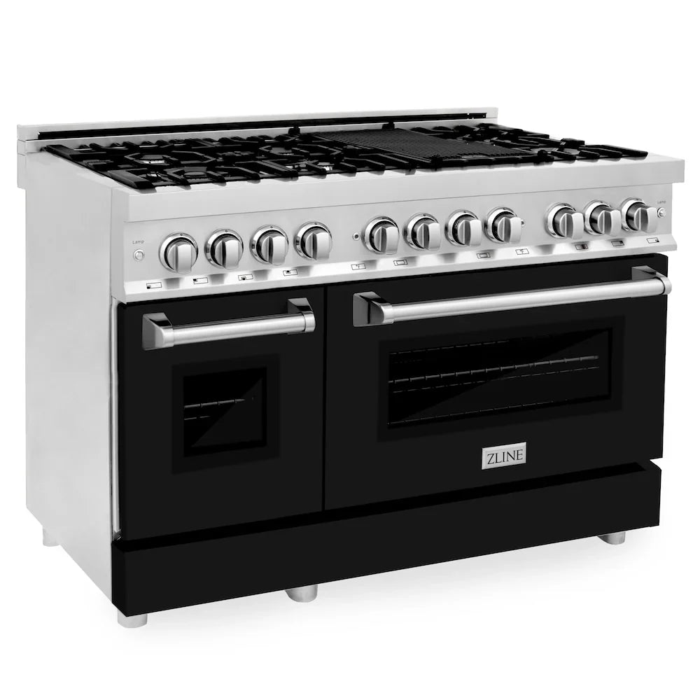 ZLINE 48" Bundle Range RA48 & Wall Range Hood KB-48, 2KP-RABLMRH48