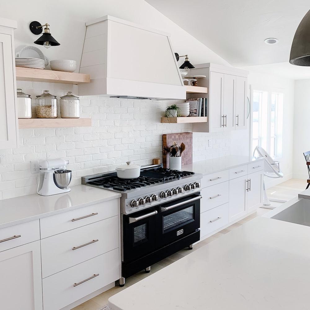 ZLINE 48" Bundle Range RA48 & Wall Range Hood KB-48, 2KP-RABLMRH48