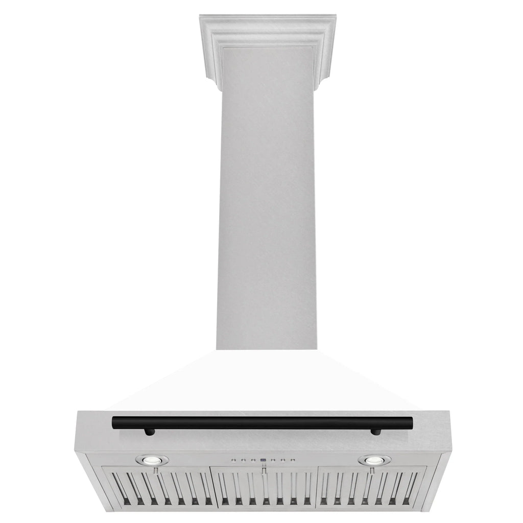 ZLINE 30" Autograph Stainless Wall Range Hood KB4SNZ-WM30-MB