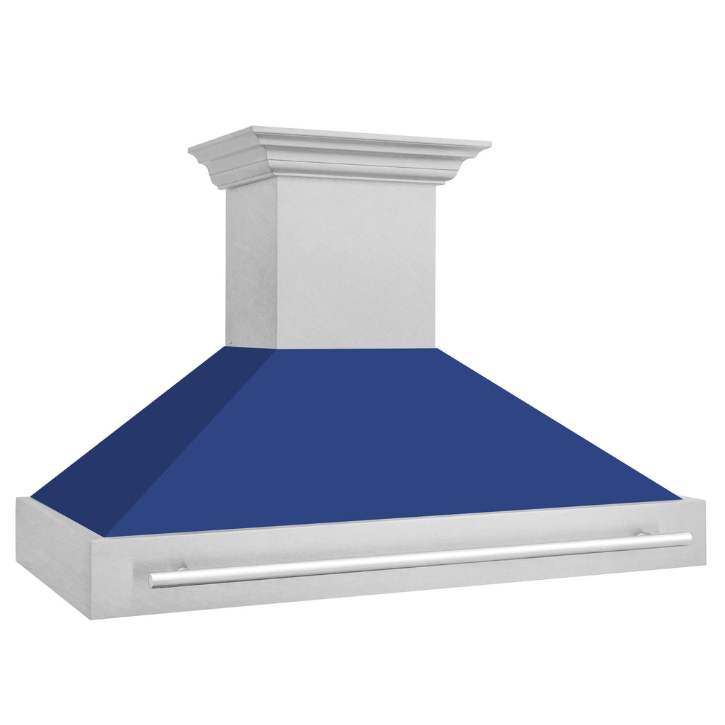 ZLINE 48" Autograph DuraSnow Stainless Wall Range Hood 8654SNX-BM-48