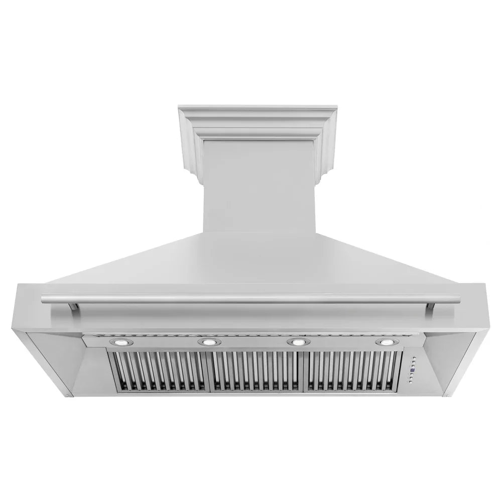 ZLINE 48" Autograph Stainless Red Matt Wall Range Hood, 8654STX-RM-48