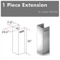 ZLINE 1 Piece Chimney Extension for 10' Ceiling,1PCEXT-KECOM