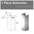 ZLINE 1 Piece Chimney Extension for 10ft Ceiling, 1PCEXT-KB/KL2/KL3-304
