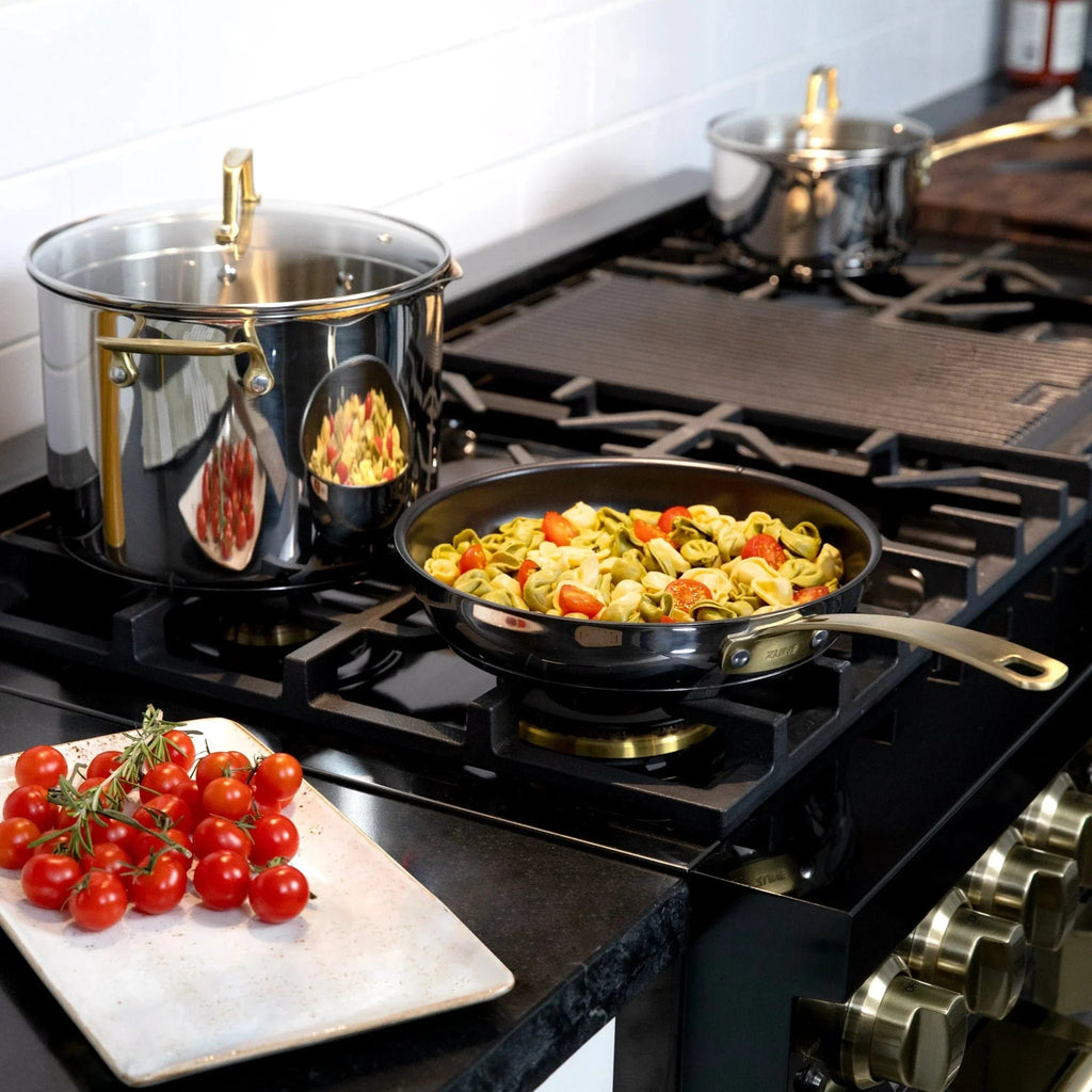 ZLINE 10-Piece Non-Toxic Stainless Steel and Nonstick Ceramic Cookware Set CWSETL-NS-10
