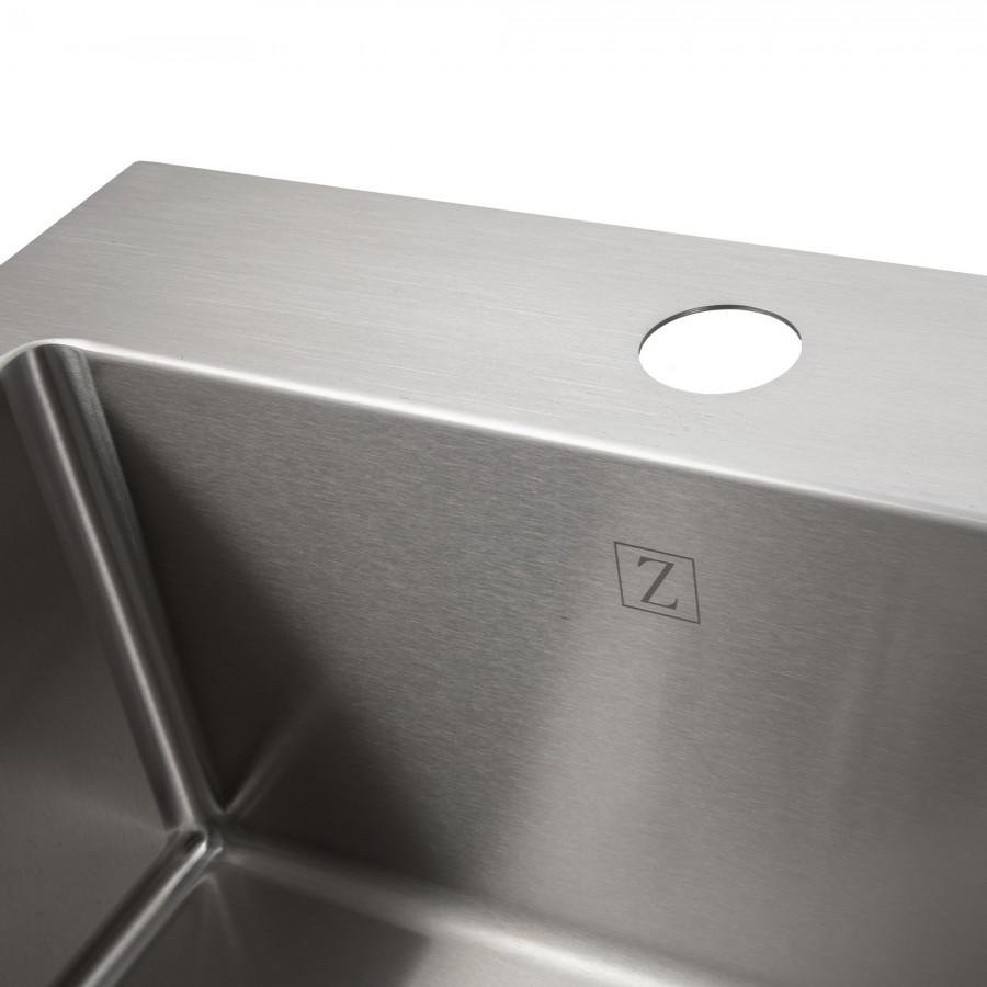 ZLINE 15" Topmount Single Bowl Bar Sink in Stainless Steel, STS-15