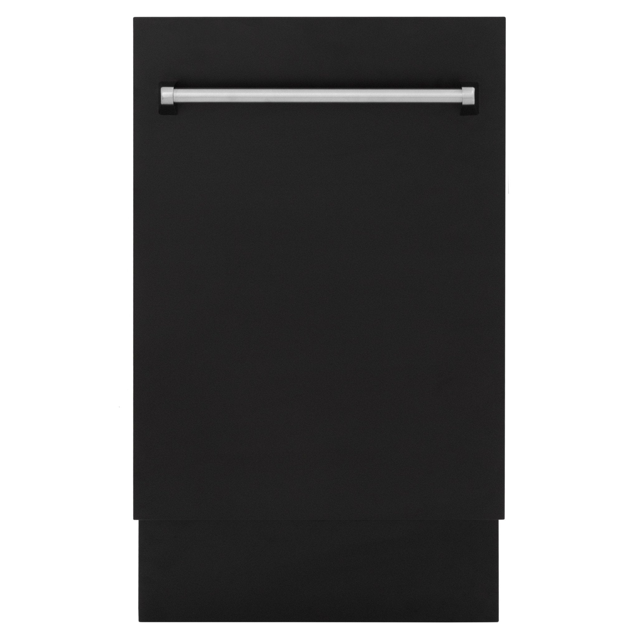 ZLINE 18" Dishwasher in Black matt panel, Stainless Tub, DWV-BLM-18
