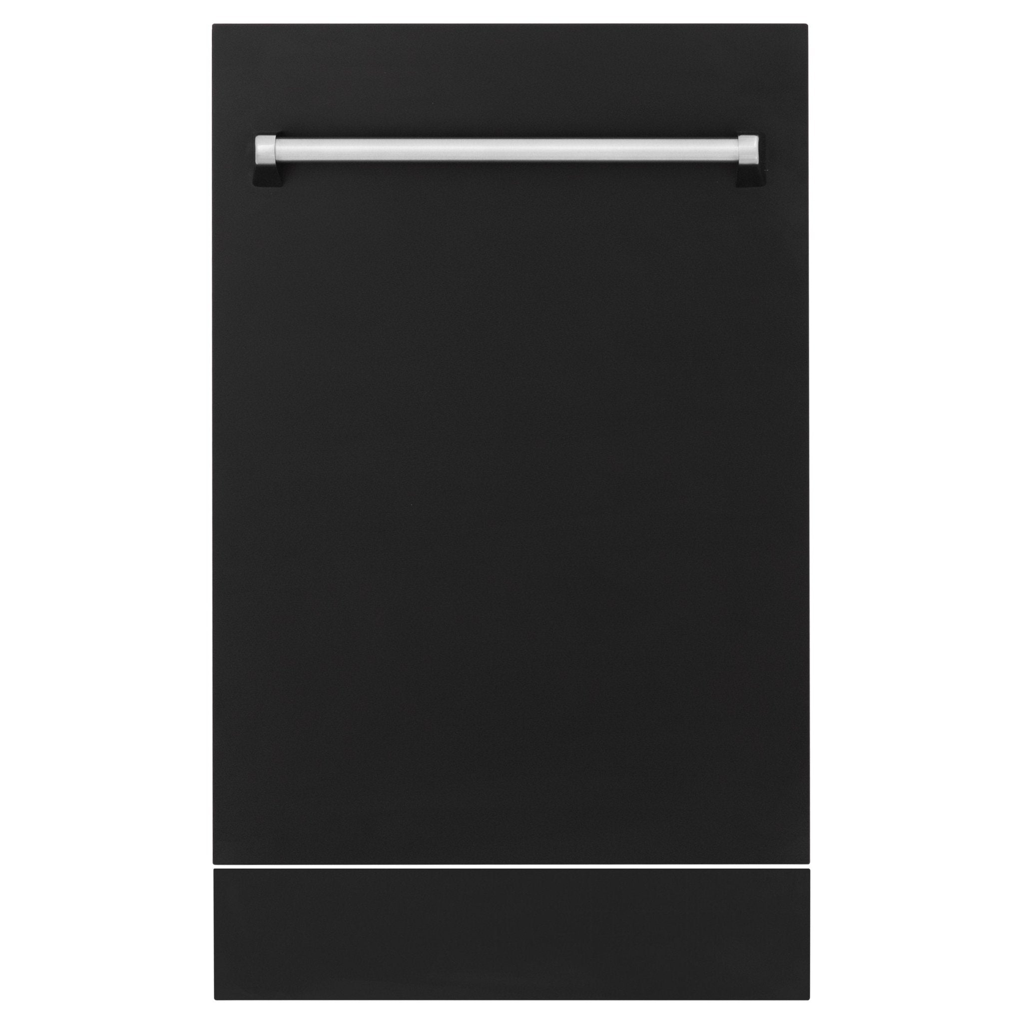 ZLINE 18" Dishwasher in Black matt panel, Stainless Tub, DWV-BLM-18