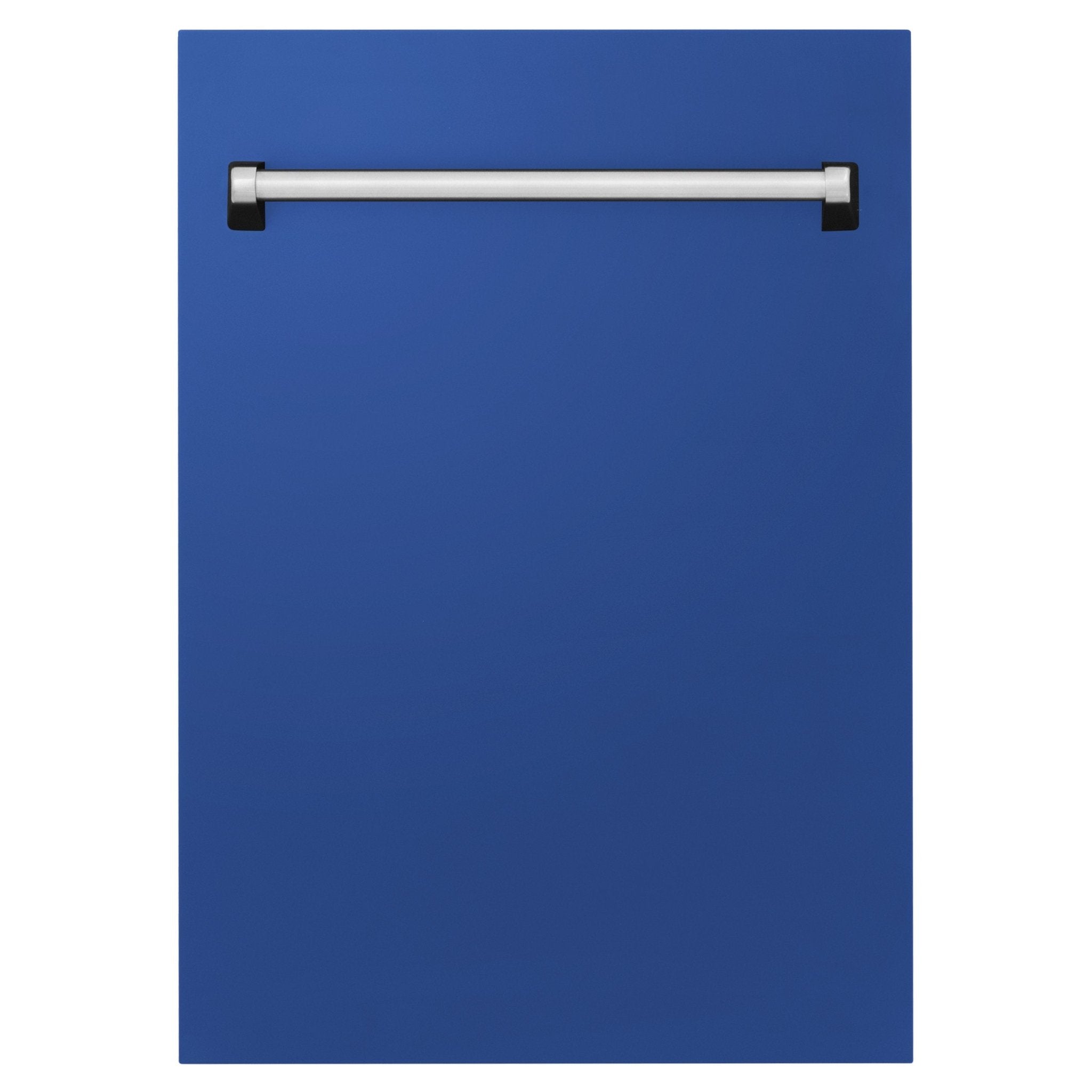 ZLINE 18" Dishwasher in Blue matt panel, Stainless Tub, DWV-BM-18