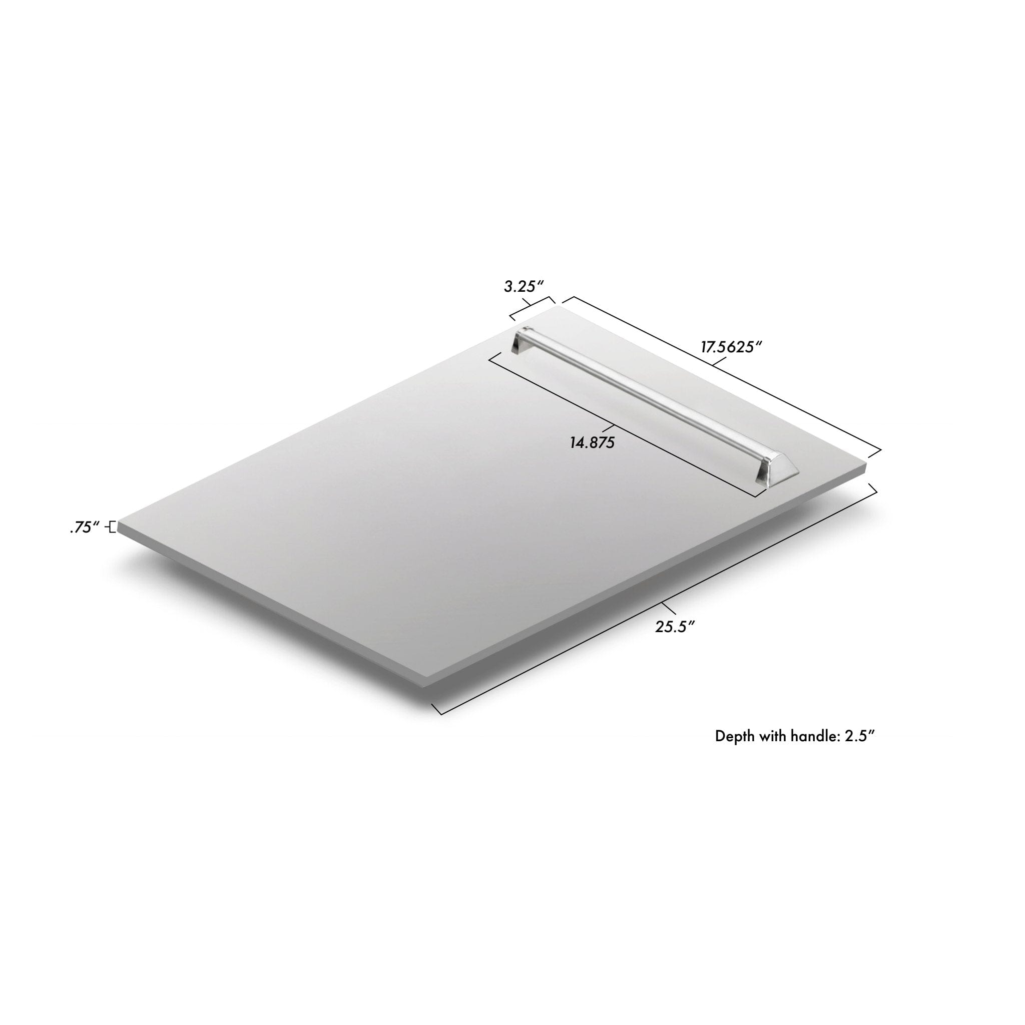 ZLINE 18" Dishwasher in Custom Panel Ready, Stainless Tub, DWV-304-18