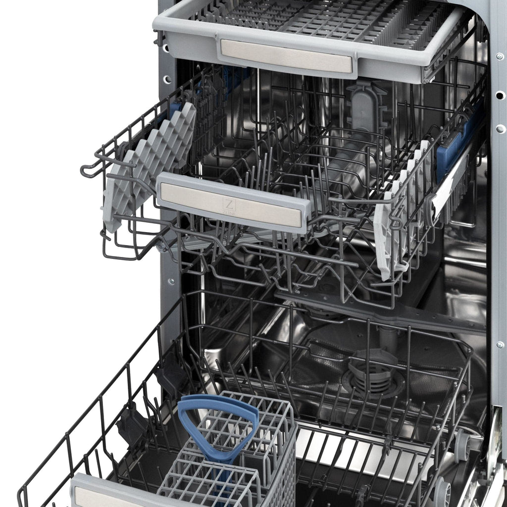 ZLINE 18" Dishwasher in Custom Panel Ready, Stainless Tub, DWV-304-18