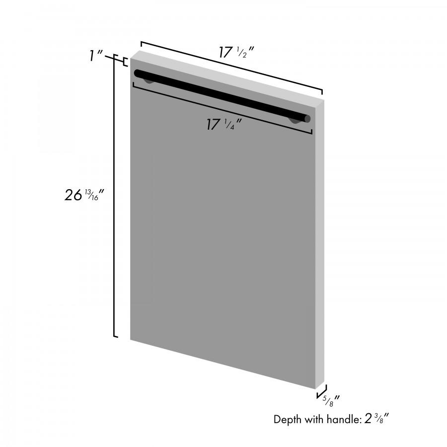 ZLINE 18" Dishwasher in Unfinished Wood with Stainless Steel Tub, DW-UF-18