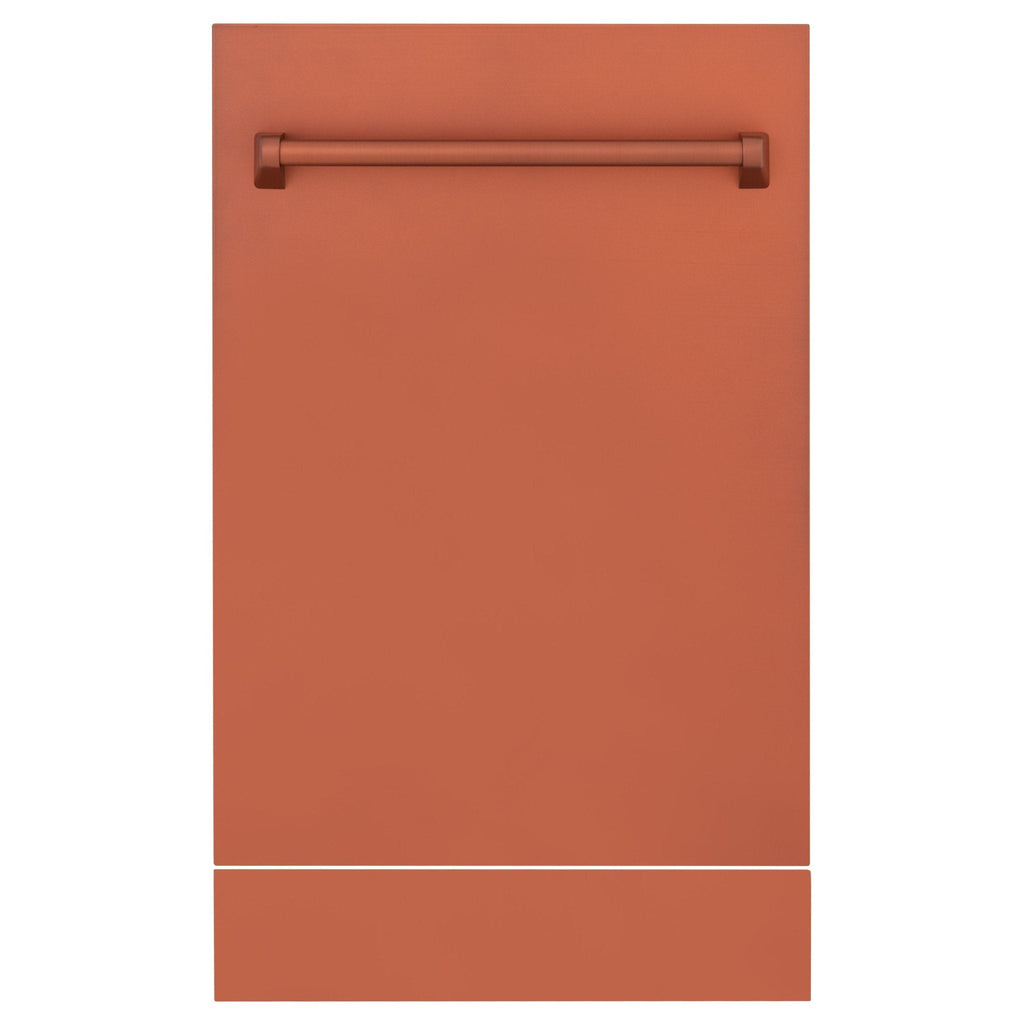 ZLINE 18" Dishwasher with Copper panel, Stainless Tub, DWV-C-18