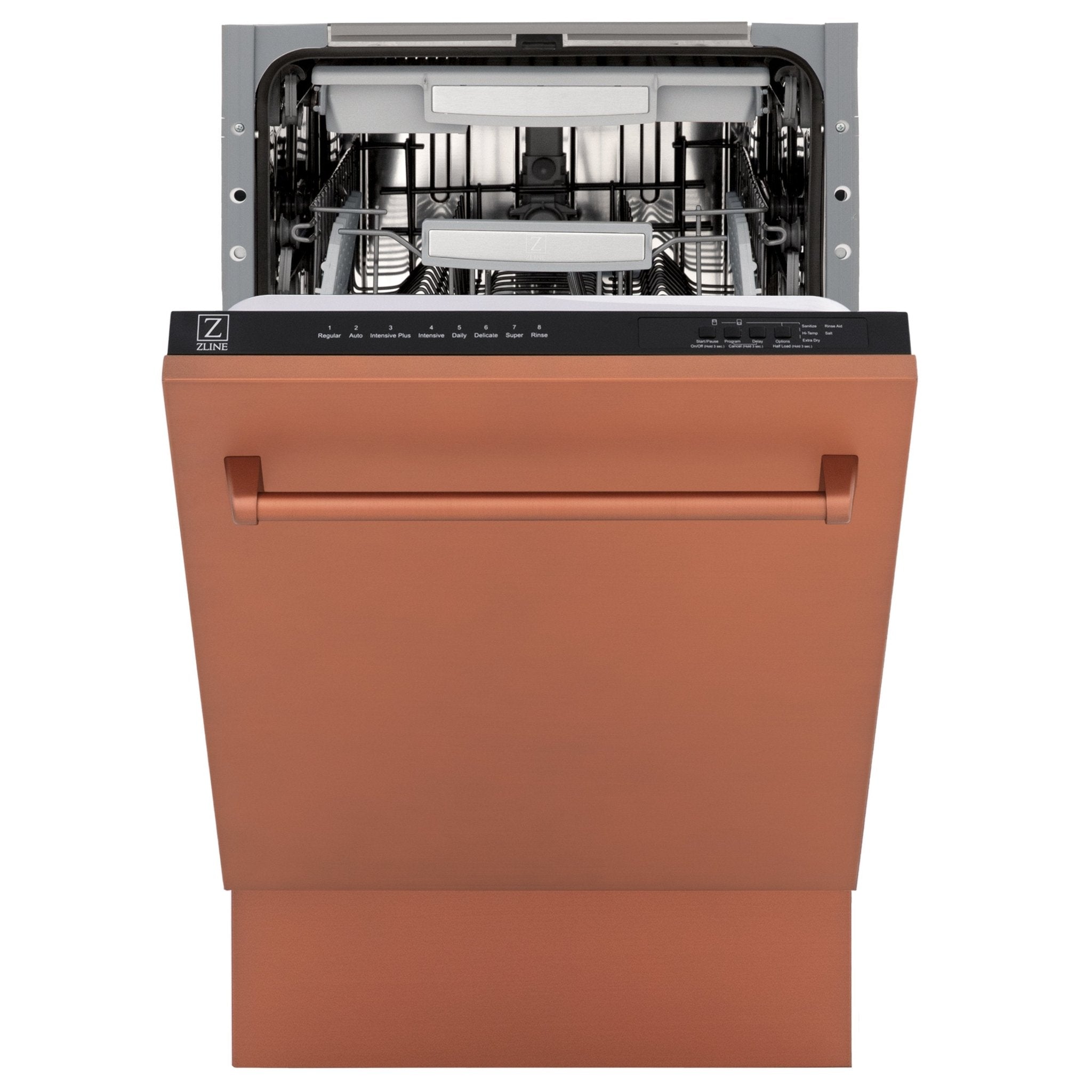 ZLINE 18" Dishwasher with Copper panel, Stainless Tub, DWV-C-18