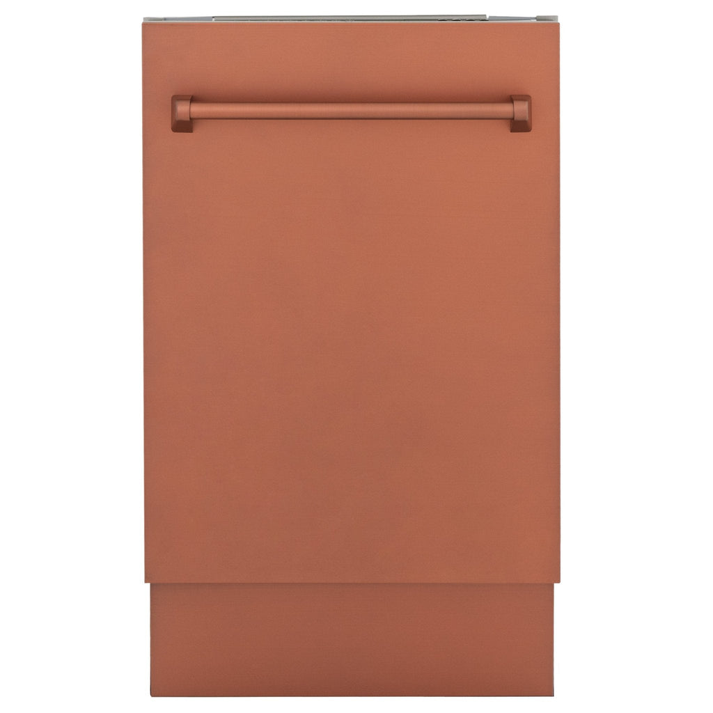 ZLINE 18" Dishwasher with Copper panel, Stainless Tub, DWV-C-18