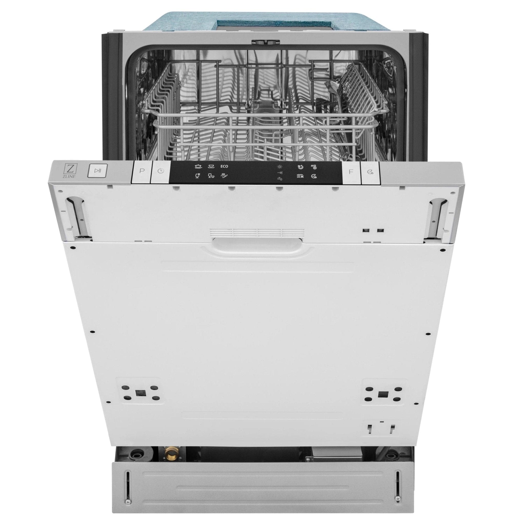 ZLINE 18 in. Compact Top Control Dishwasher with Stainless Steel Tub and Modern Style Handle, DW-BS-H-18