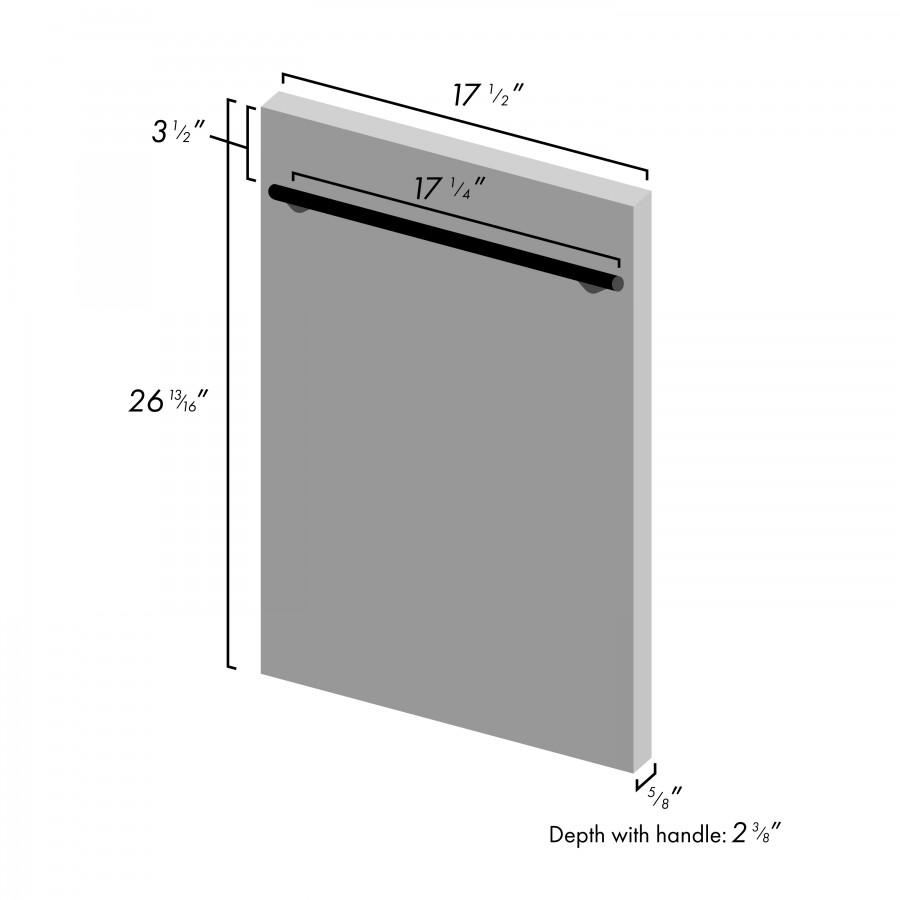ZLINE 18" White Matte with Stainless Steel Tub, DW-WM-H-18