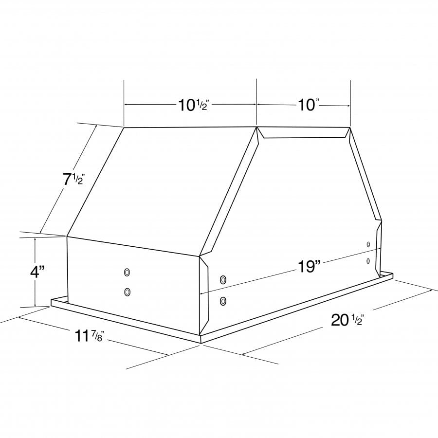 ZLINE 20.5" Range Hood Insert, Stainless Steel, E690