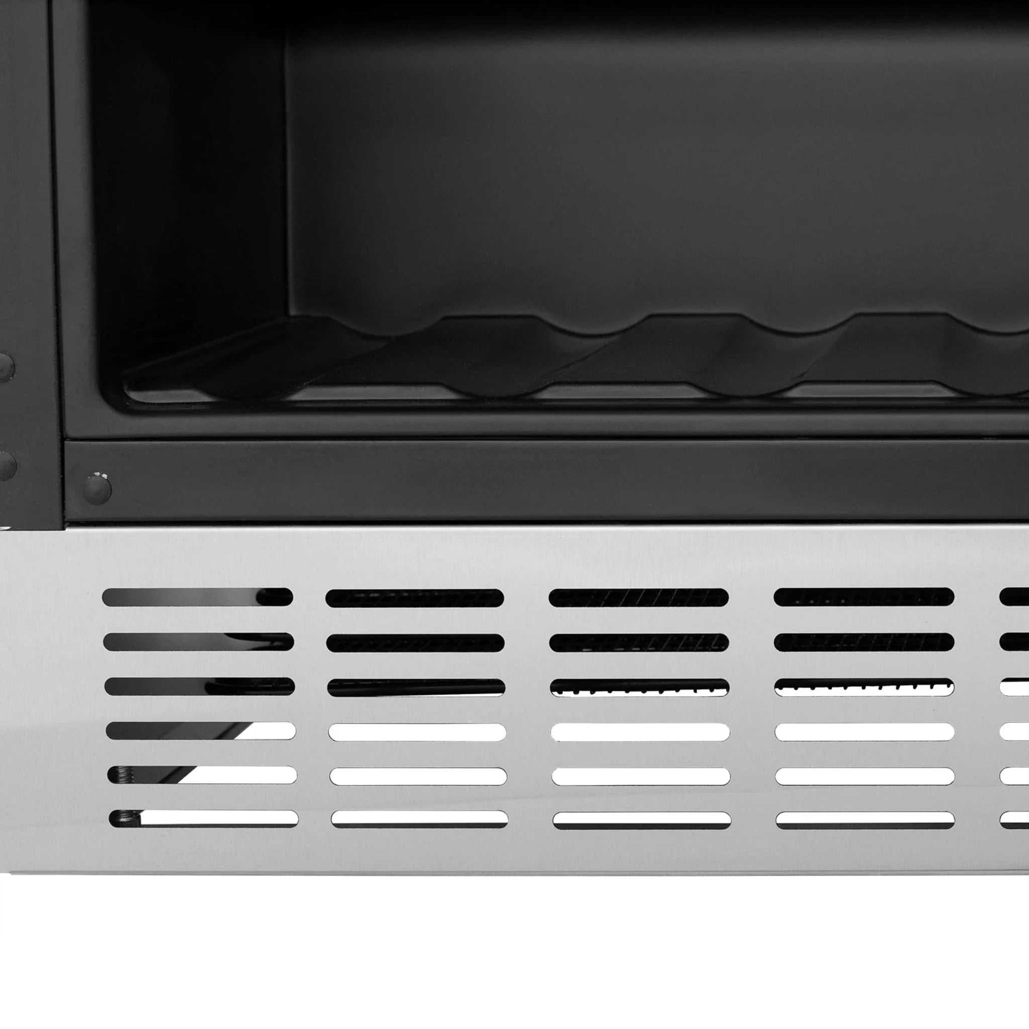 ZLINE 24" Autograph Edition 154 Can Beverage Cooler Fridge with Adjustable Shelves in Stainless Steel with Gold Accents RBVZ-US-24-G