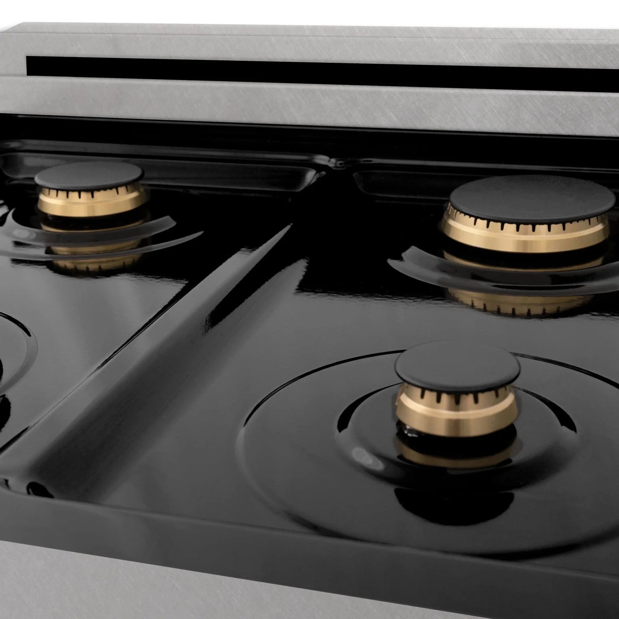 ZLINE 24" Autograph Gas Range Gas, DuraSnow, RGSZ-SN-24-CB