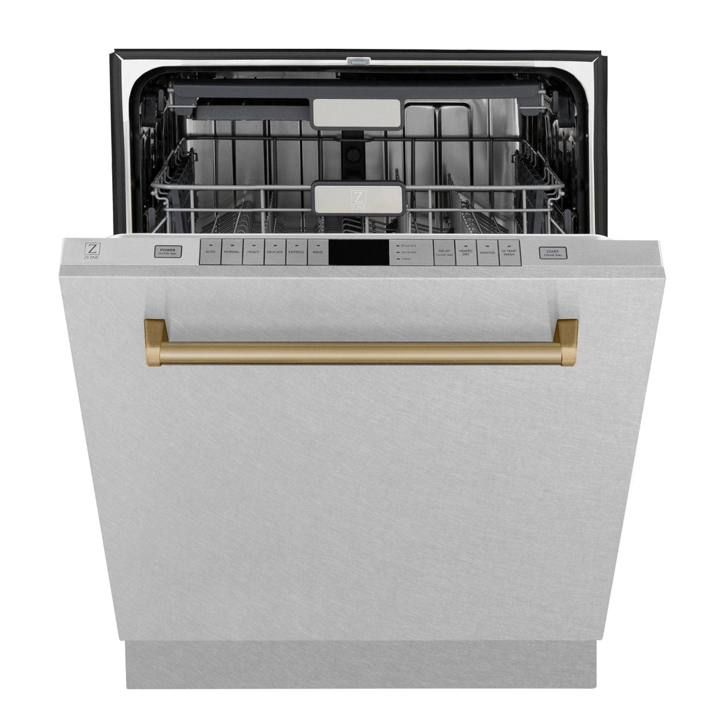 ZLINE 24" Autograph Tall Tub Dishwasher, Bronze, DWMTZ-SN-24-CB
