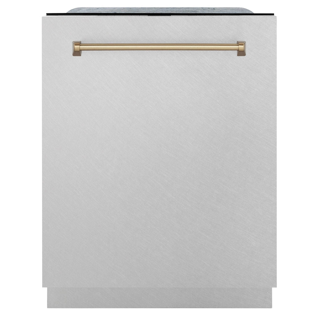 ZLINE 24" Autograph Tall Tub Dishwasher, Bronze, DWMTZ-SN-24-CB