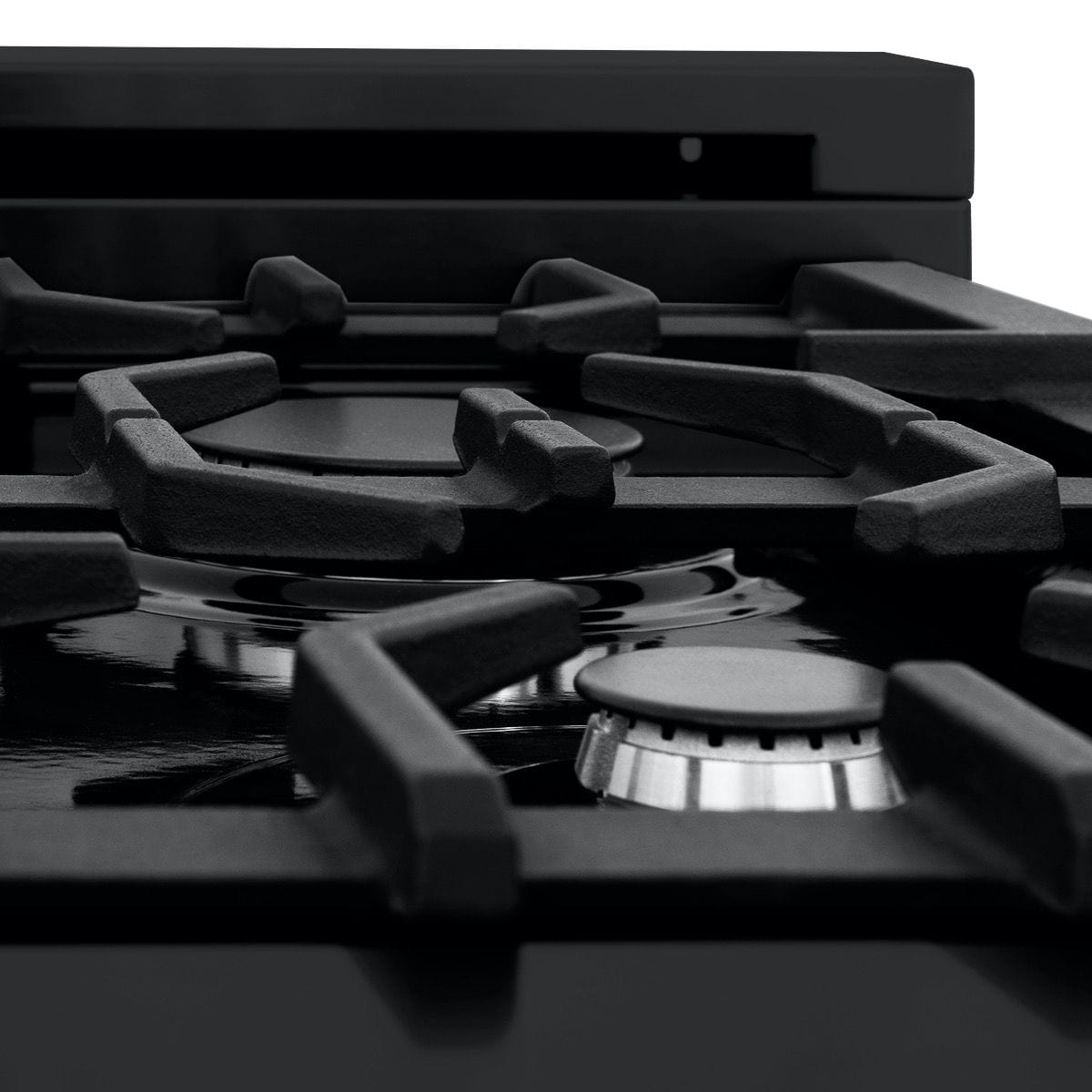ZLINE 24" Black Stainless, Gas Burner, Electric Oven Range, RAB-24