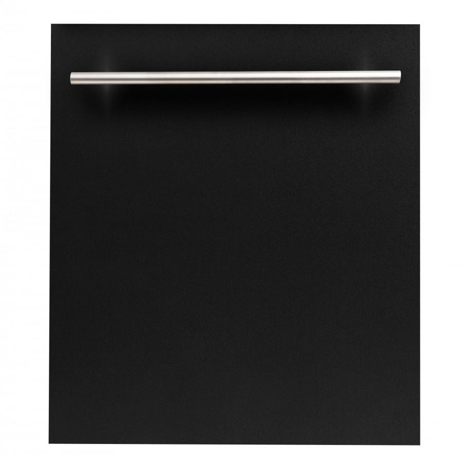 ZLINE 24" Dishwasher Black Matte with Stainless Steel Tub, DW-BLM-H-24