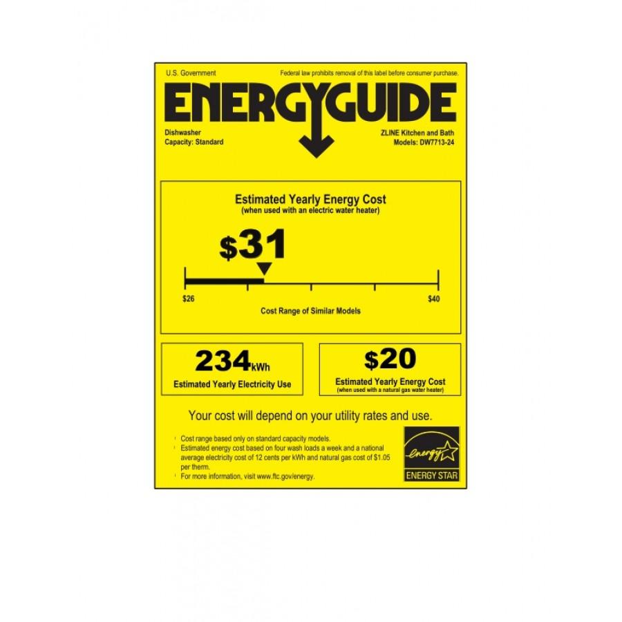 ZLINE 24" Dishwasher Hand-Hammered Copper, Stainless Steel Tub, DW-HH-24