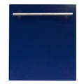 ZLINE 24" Dishwasher in Blue Gloss, Stainless Steel Tub, DW-BG-H-24