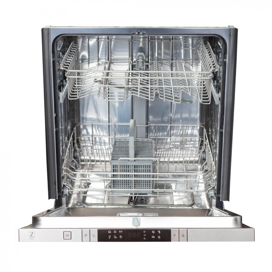 ZLINE 24" Dishwasher in Blue Matte and Traditional Style Handle, DW-BM-24