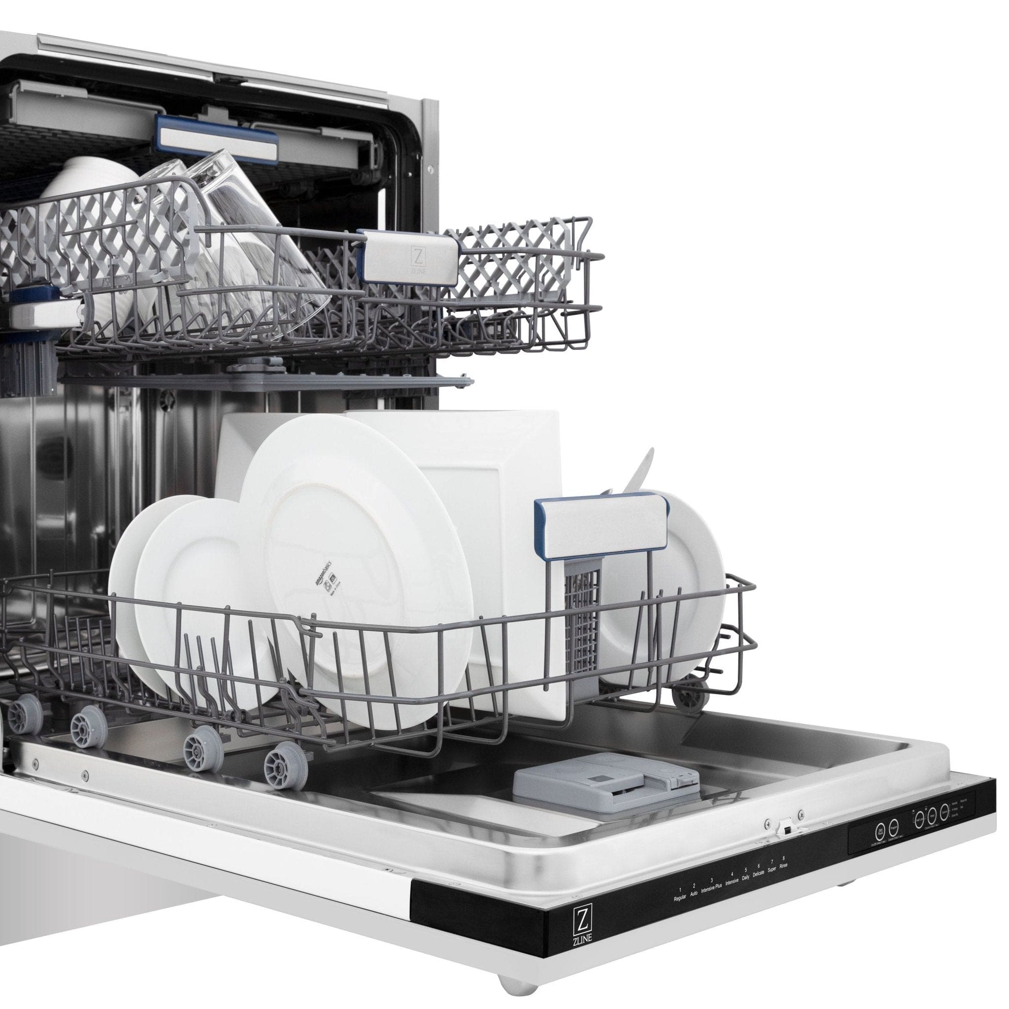 ZLINE 24" Dishwasher in Custom Panel Ready, Stainless Tub, DWV-304-24