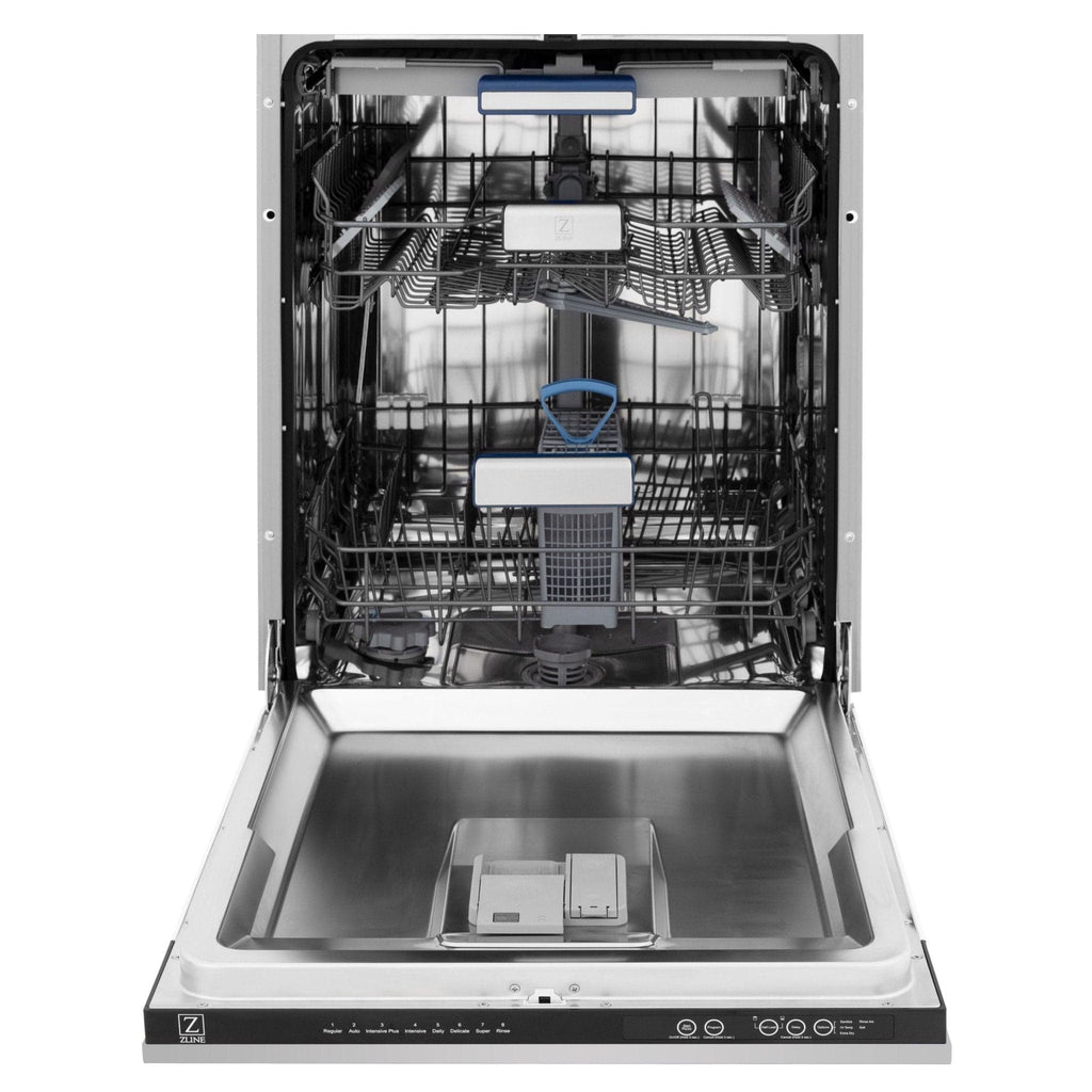 ZLINE 24" Dishwasher in Custom Panel Ready, Stainless Tub, DWV-304-24